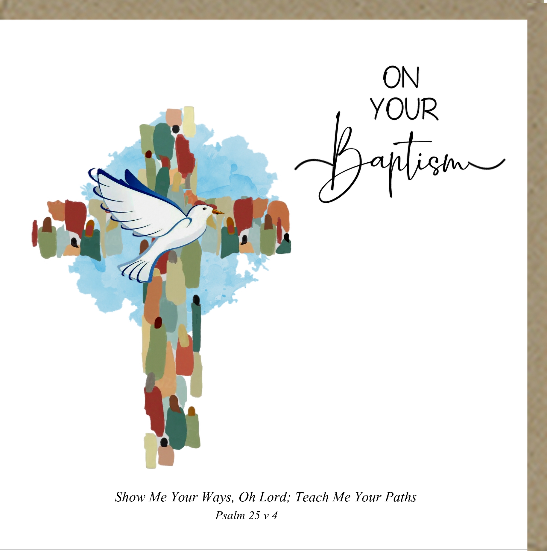 ON YOUR BAPTISM GREETINGS CARD