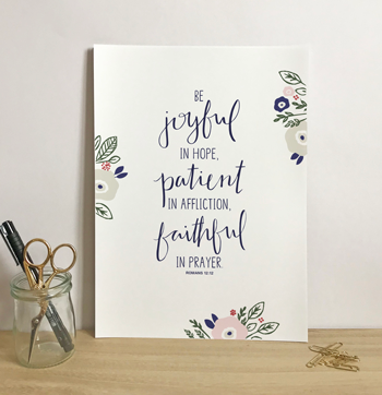 EMILY BURGER BE JOYFUL IN HOPE PRINT