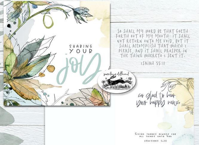SHARING YOUR JOY GREETINGS CARD 