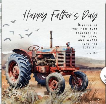 TRACTOR FATHERS DAY CARD