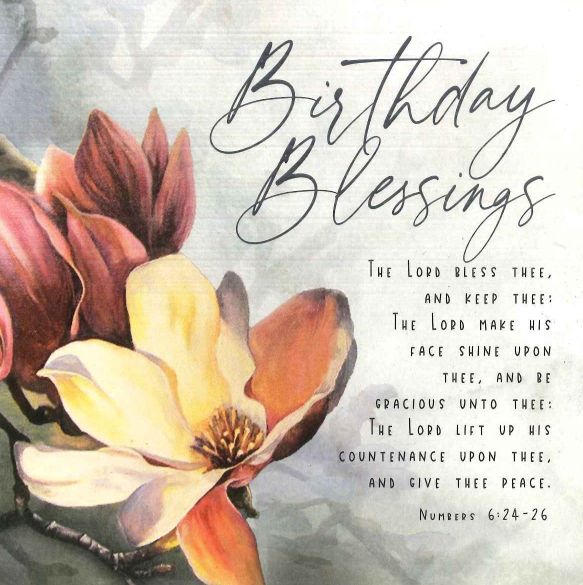 MAGNOLIA BIRTHDAY BLESSINGS CARD