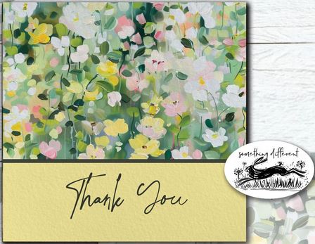 FLORAL THANK YOU GREETING CARD