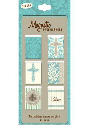 MAGNETIC BOOKMARKS SET OF 6