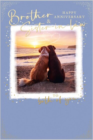 BROTHER AND SISTER IN LAW ANNIVERSARY CARD