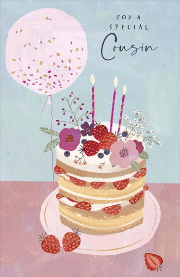 COUSIN BIRTHDAY GREETING CARD COUSIN BIRTHDAY GREETING CARD