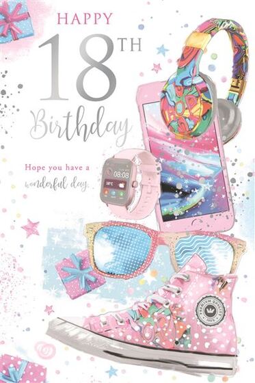 HAPPY 18TH BIRTHDAY CARD