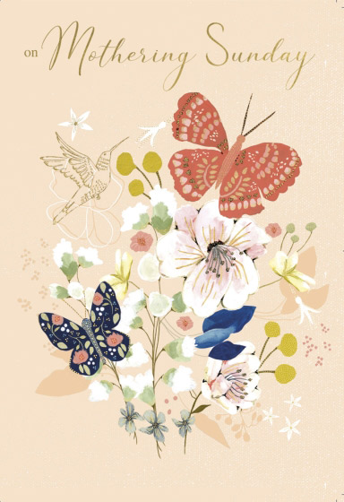 ON MOTHERING SUNDAY CARD