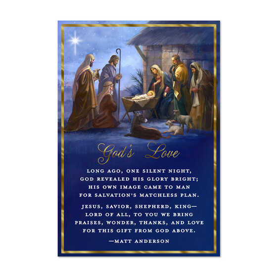 GOD'S LOVE CHRISTMAS CARDS BOX OF 16