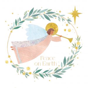 PEACE ON EARTH CHRISTMAS CARD PACK OF 10