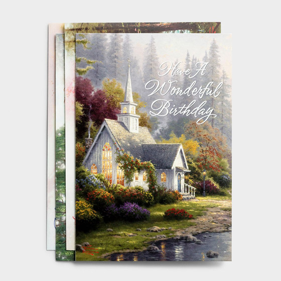 THOMAS KINKADE BIRTHDAY BOX OF CARDS THOMAS KINKADE BIRTHDAY BOX OF CARDS