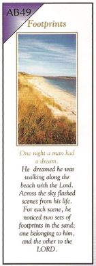 FOOTPRINTS BOOKMARK