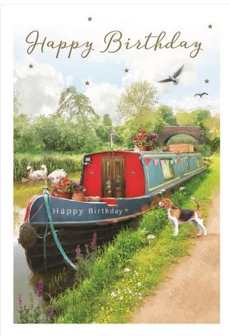 BOAT HAPPY BIRTHDAY CARD
