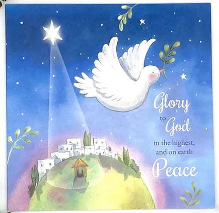 PEACE DOVE PACK OF 5 CHRISTMAS CARDS