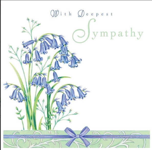 WITH DEEPEST SYMPATHY GREETINGS CARD