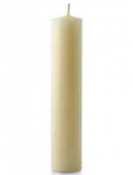 1 1/2 X 9 INCH IVORY BEESWAX CANDLE