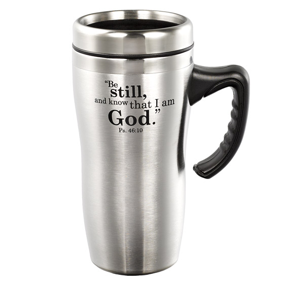 BE STILL TRAVEL MUG