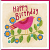 PINK BIRD BIRTHDAY GREETING CARD 