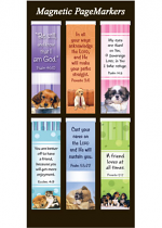 MAGNETIC BOOKMARKS SET OF 6