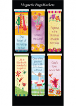 MAGNETIC BOOKMARKS SET OF 6