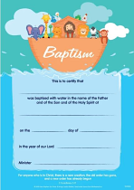 BAPTISM CERTIFICATE PACK OF 10