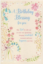 A BIRTHDAY BLESSING CARD