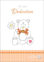 ON YOUR DEDICATION GREETINGS CARD
