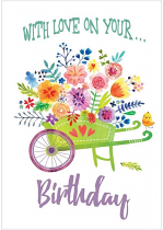 WITH LOVE BIRTHDAY CARD