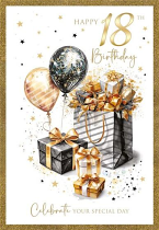 HAPPY 18TH BIRTHDAY CARD