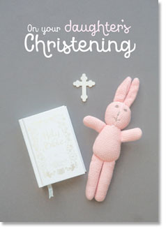ON YOUR DAUGHTERS CHRISTENING CARD