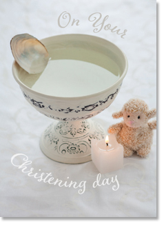 ON YOUR CHRISTENING DAY CARD