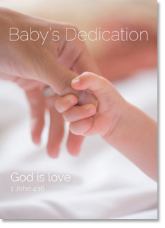 BABYS DEDICATION CARD