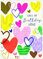 LOTS OF BIRTHDAY LOVE CARD  