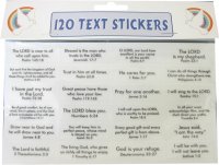 120 TEXT STICKERS WHITE