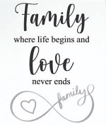 FAMILY LOVE CERAMIC MESSAGE PLAQUE
