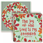 THE JOY OF THE LORD CERAMIC COASTERS