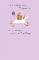 WONDERFUL DAUGHTER BIRTHDAY CARD