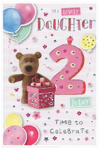 DAUGHTER 2ND BIRTHDAY CARD