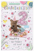 GRANDDAUGHTER 2ND BIRTHDAY CARD