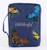 BIBLE COVER CANVAS BUTTERFLY WONDERFUL L