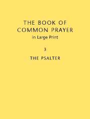 BOOK OF COMMON PRAYER LARGE PRINT VOLUME 3