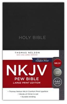 NKJV LARGE PRINT PEW BIBLE BLACK HB