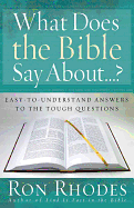 WHAT DOES THE BIBLE SAY ABOUT