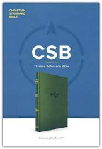CSB THINLINE REFERENCE BIBLE OLIVE