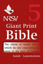 NRSV GIANT PRINT BIBLE VOLUME 5 