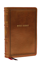 NKJV LARGE PRINT REFERENCE BIBLE BROWN