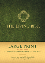 LIVING BIBLE LARGE PRINT HB RED LETTER