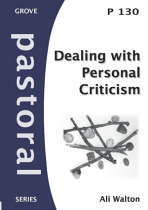 P130 DEALING WITH PERSONAL CRITICISM