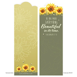 SUNFLOWERS CHRISTIAN BOOKMARK
