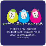 LORD IS MY SHEPHERD COASTER