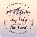 I LIFT UP MY EYES COASTER